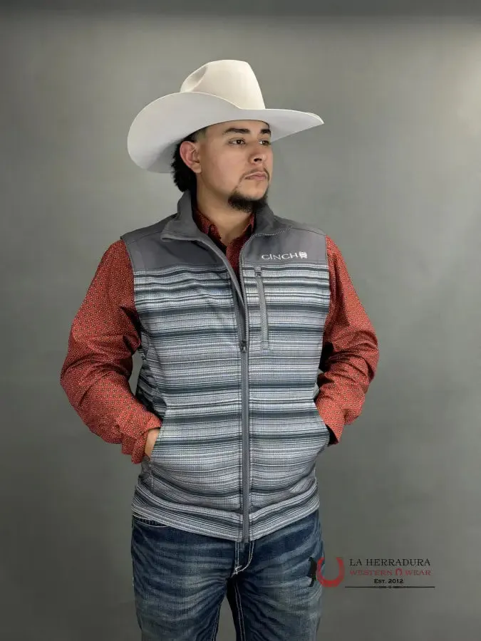 MEN’S CINCH VEST GREY AZTEC