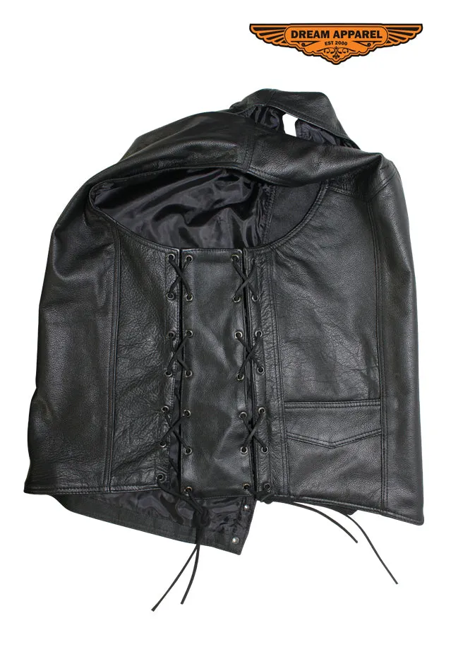 Mens Naked Cowhide Leather Vest Extender (Fits: MV301-SS, MV303-SS, MV3090-SS)