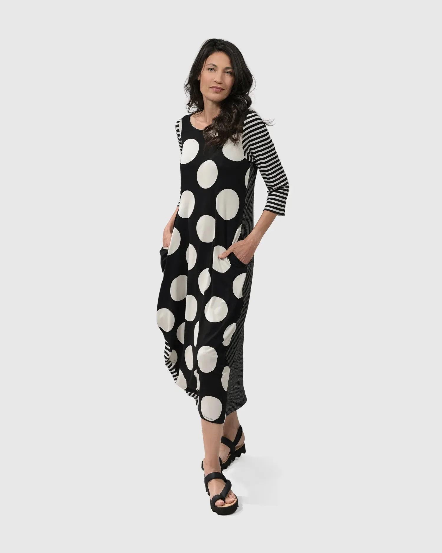 MINNIE MIDI DRESS MONO