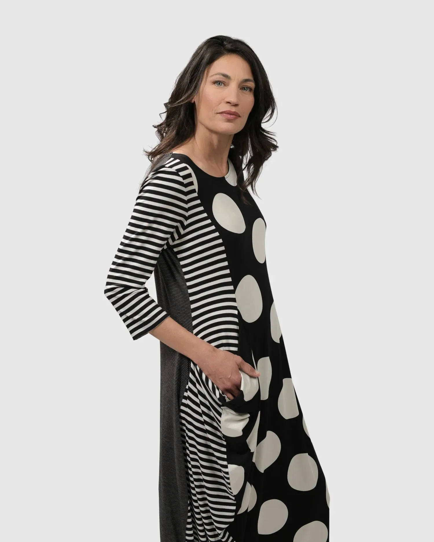 MINNIE MIDI DRESS MONO