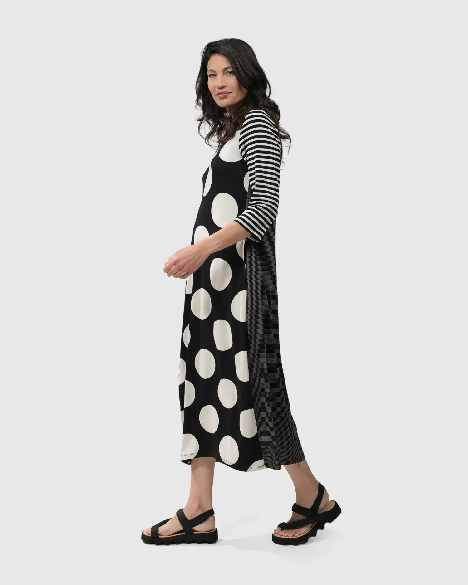 MINNIE MIDI DRESS MONO