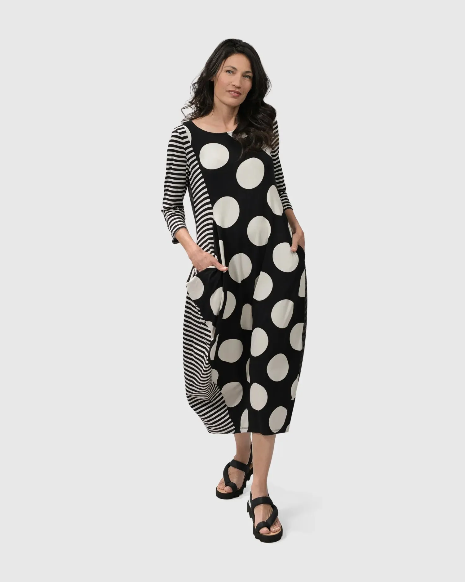 MINNIE MIDI DRESS MONO