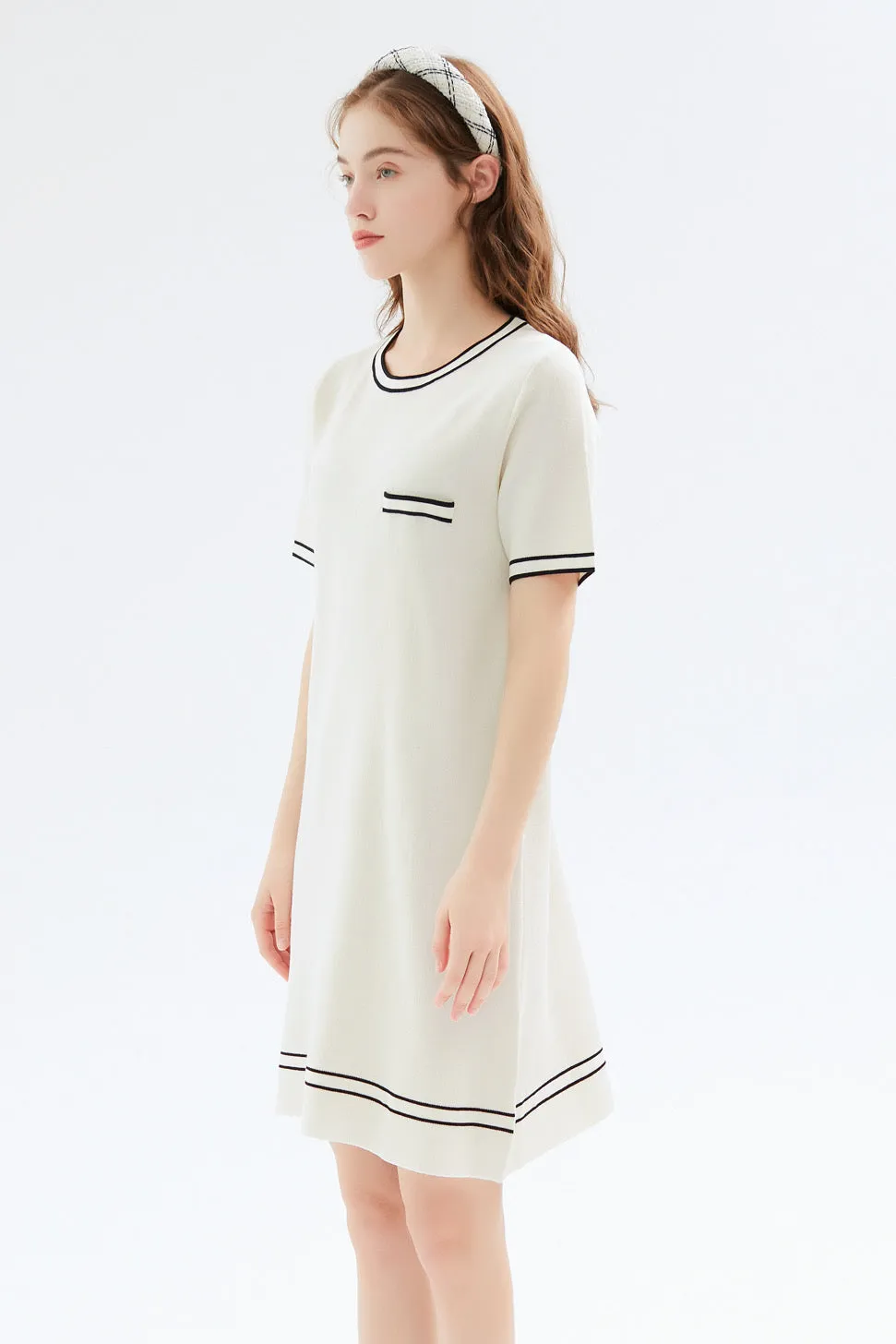 Nicky Striped Knit Dress