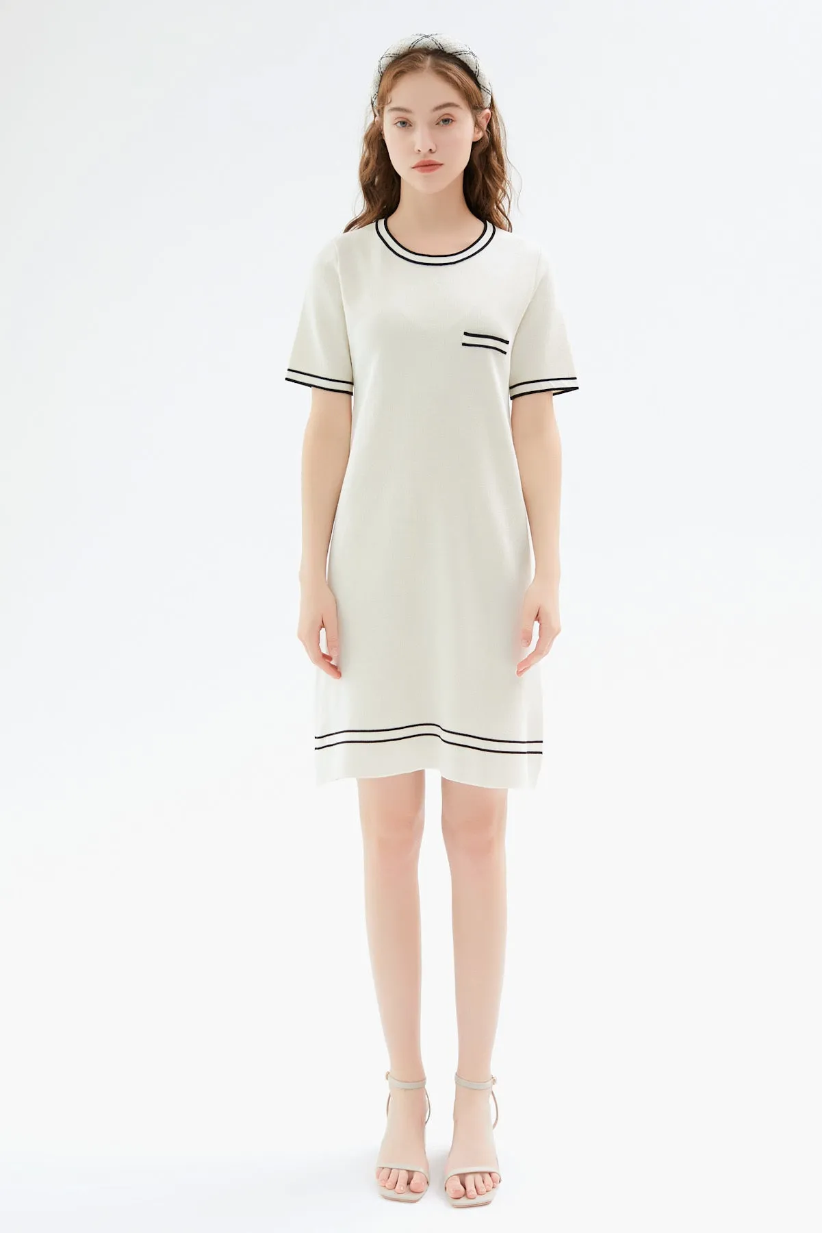 Nicky Striped Knit Dress