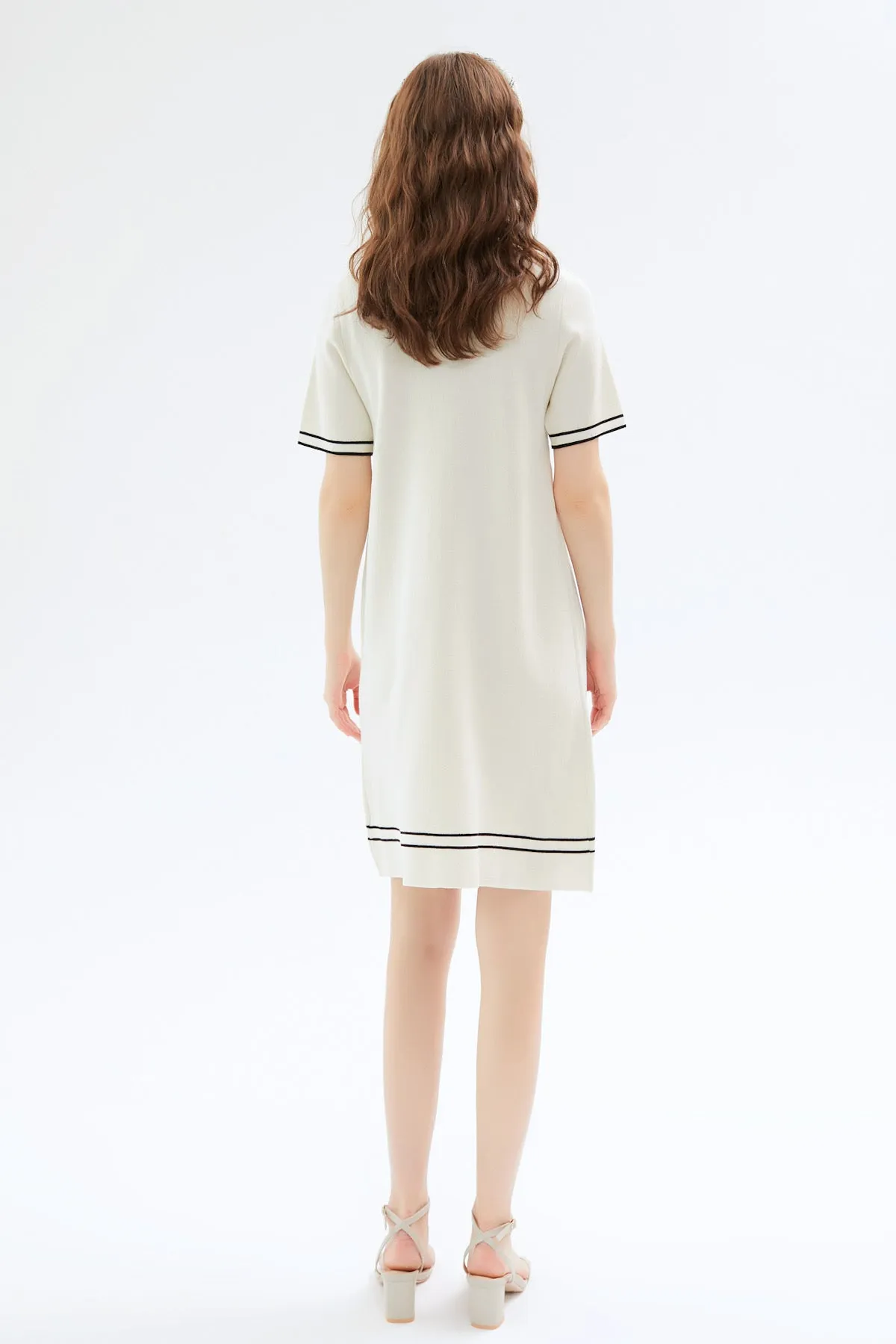 Nicky Striped Knit Dress