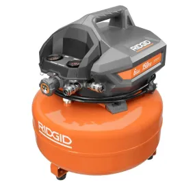 Open Box -  RIDGID OF60150HA 6 Gal. Portable Electric Pancake Compressor