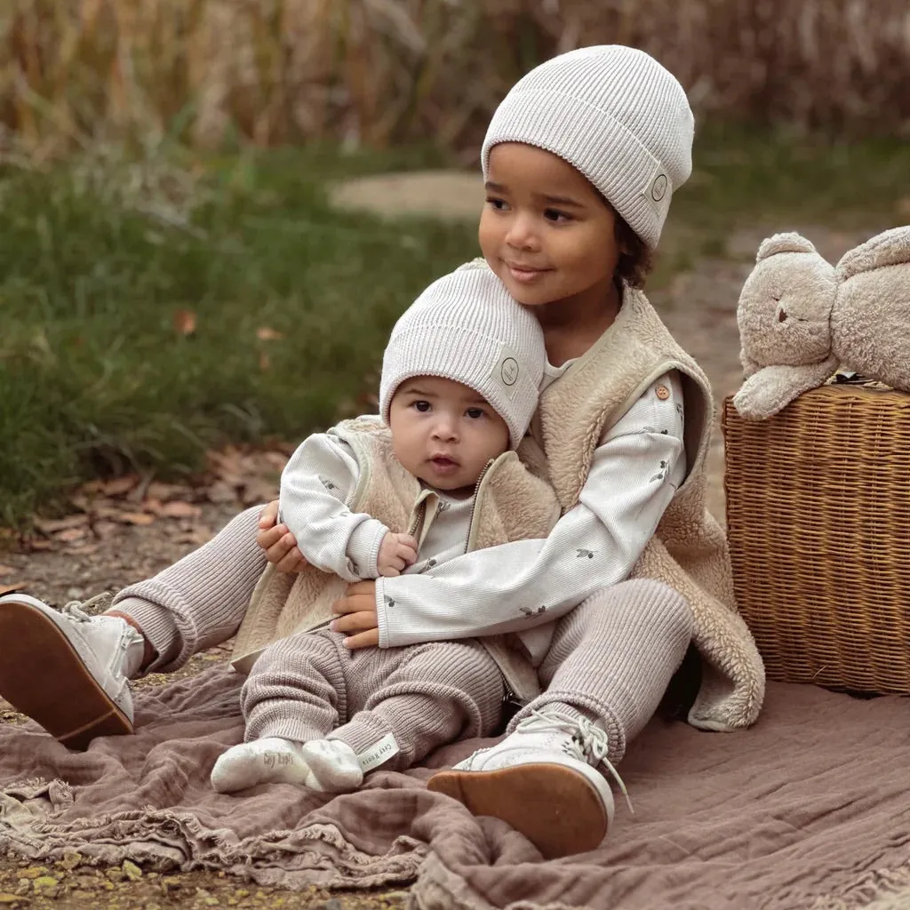 Organic Teddy Vest -Cream