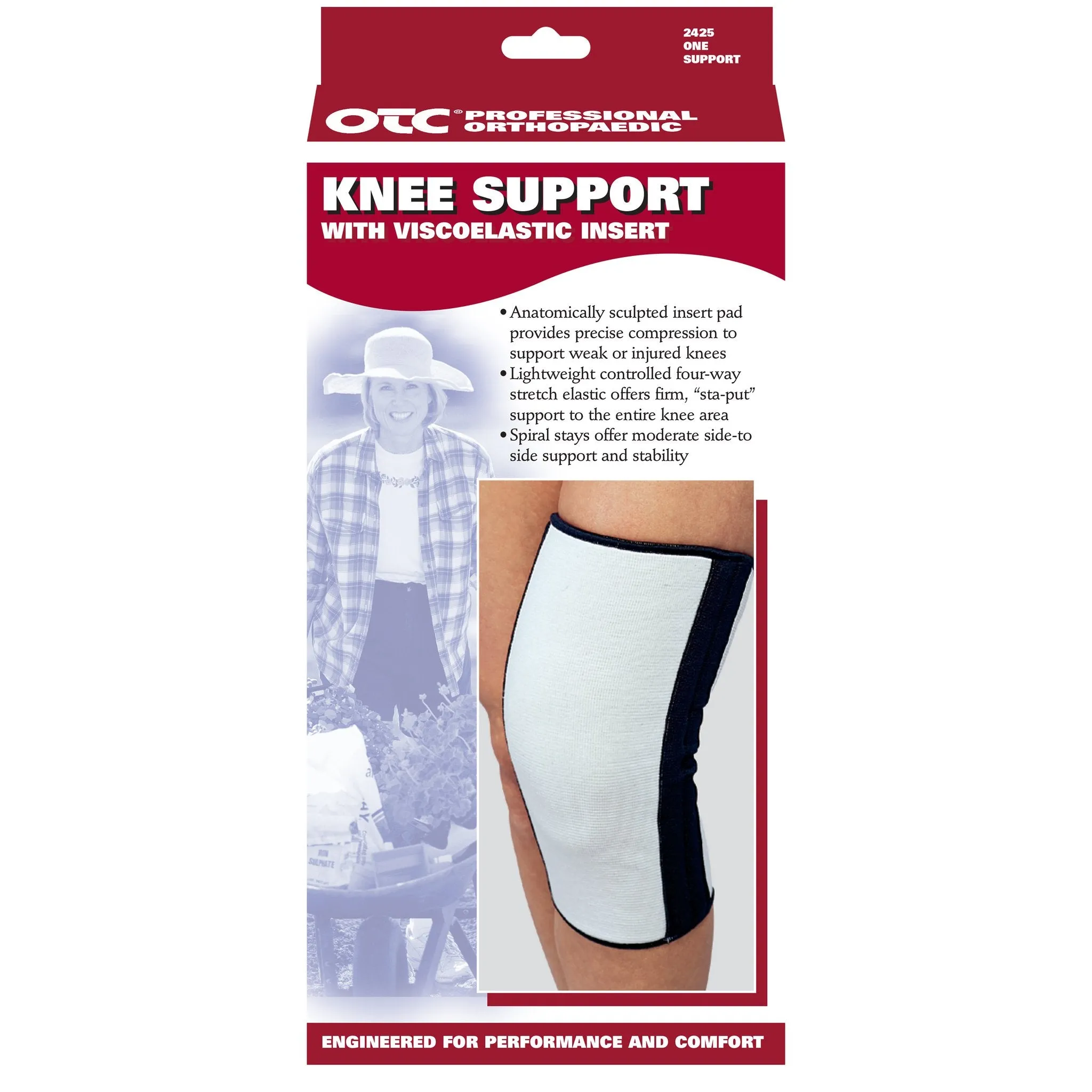 OTC KNEE SUPPORT VISCO INSERT - 2425- CLEARANCE