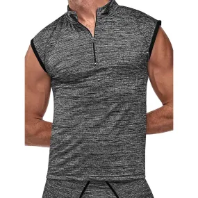 Peak Performance Zipper Muscle Tank Grey Small