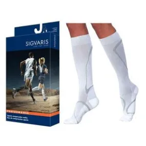 Performance Sock Calf, 20-30 mmHg, Size SS, Closed Toe, White