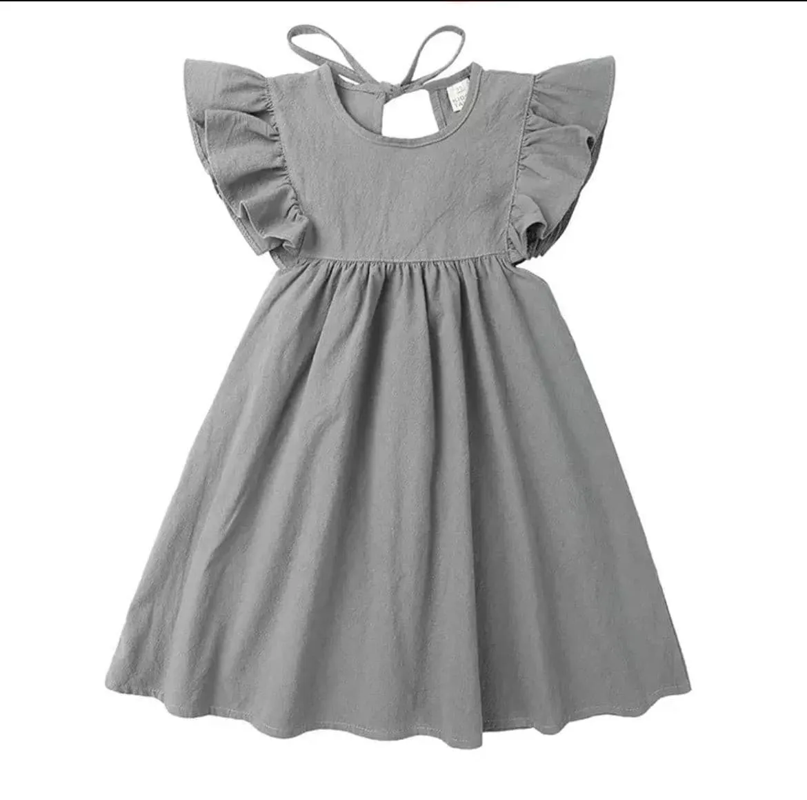 Rosie Ruffle Dress  - Sage Green