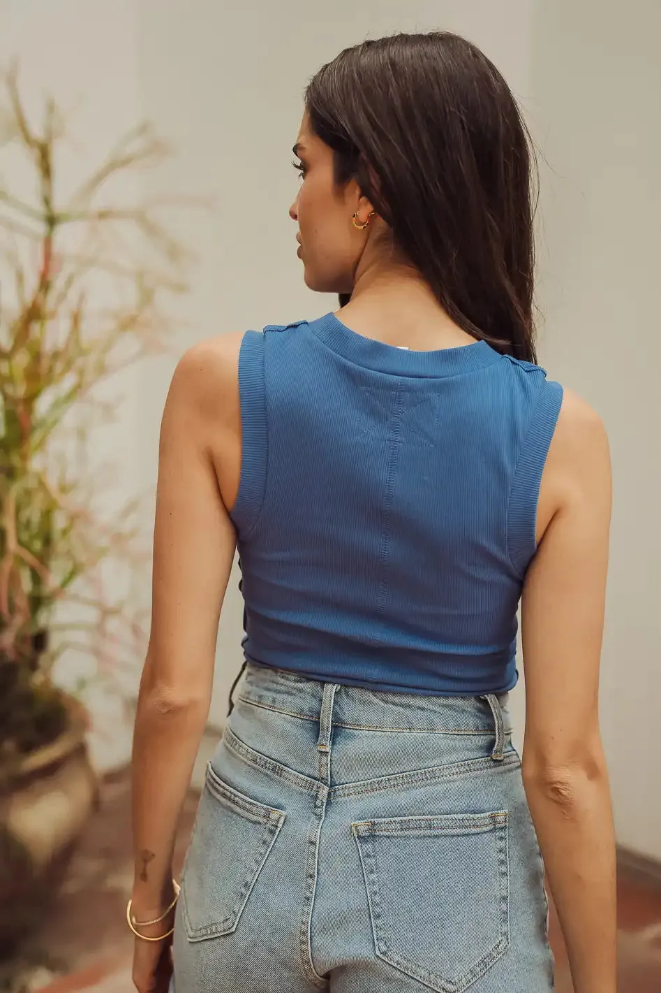 Ruby Tank in Blue - FINAL SALE