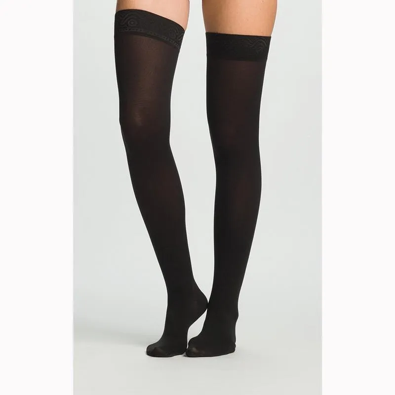 Select Comfort Thigh-High with Grip-Top, 20-30, Large, Long, Closed, Black