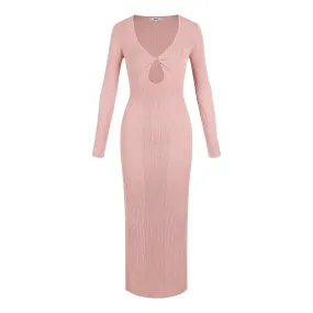 Seraphine Dress-Peach Beige