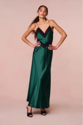 Serita Dress in Emerald Green