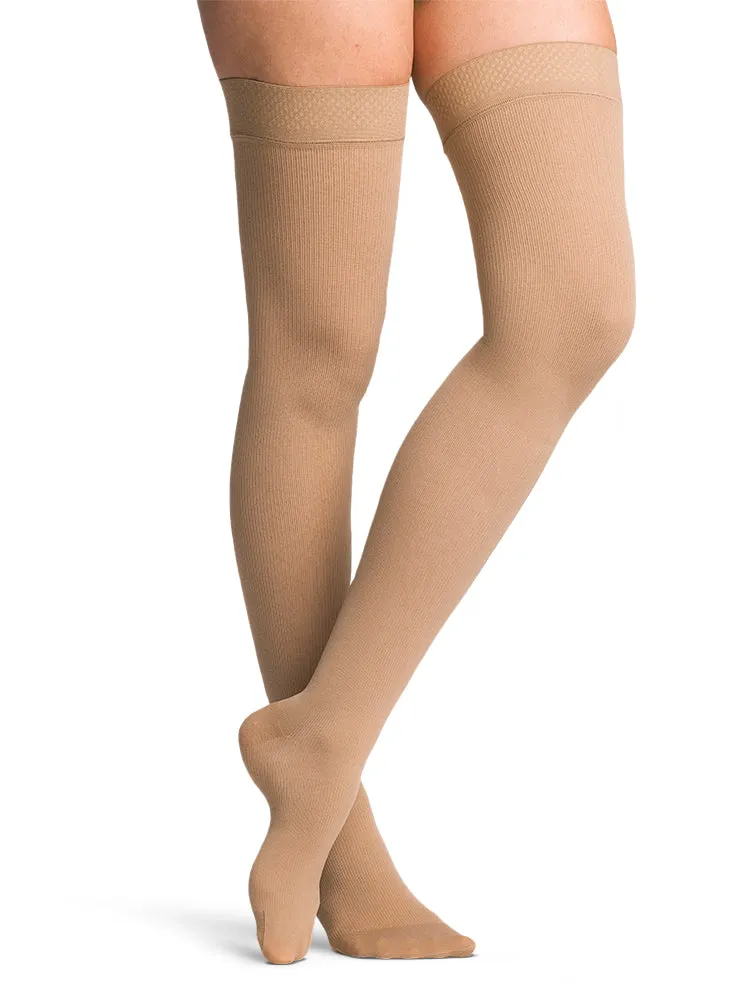 Sigvaris Cotton  Women's Thigh High  20-30mmHg-Closed Toe