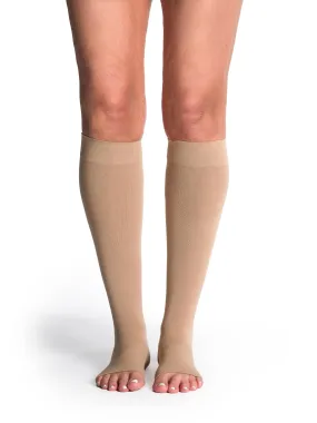 Sigvaris Soft Opaque (Formerly 840 Soft Opaque) Women's Knee High  30-40mmHg-Open Toe