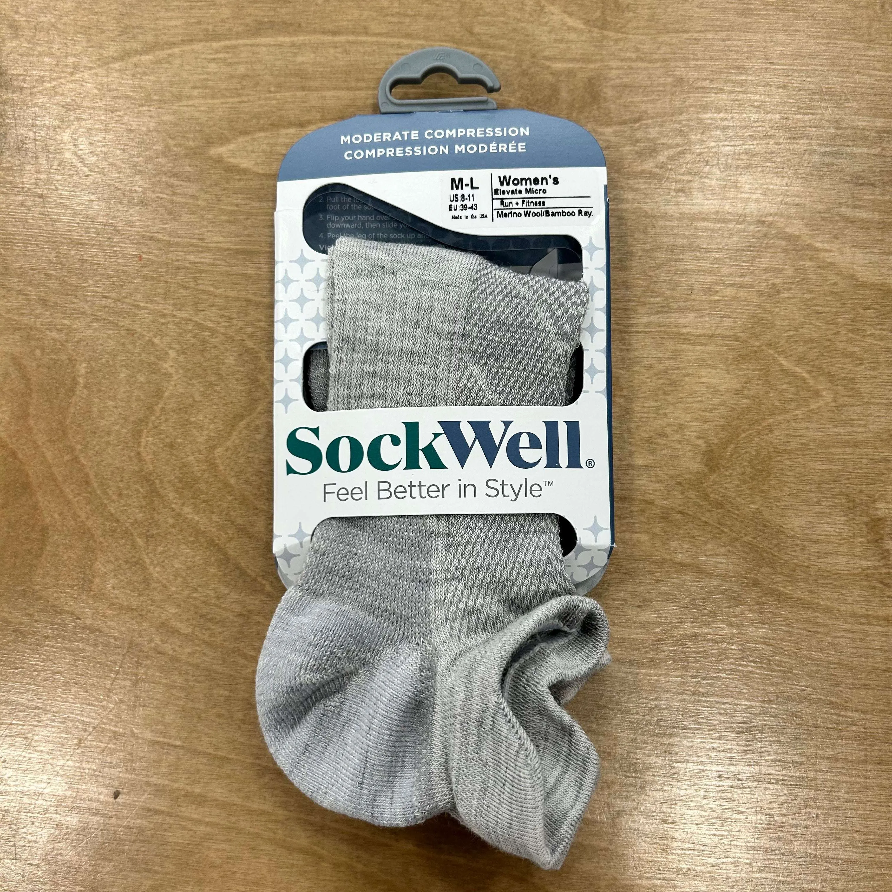 Sockwell - Moderate Compression - Black, Ash & Natural