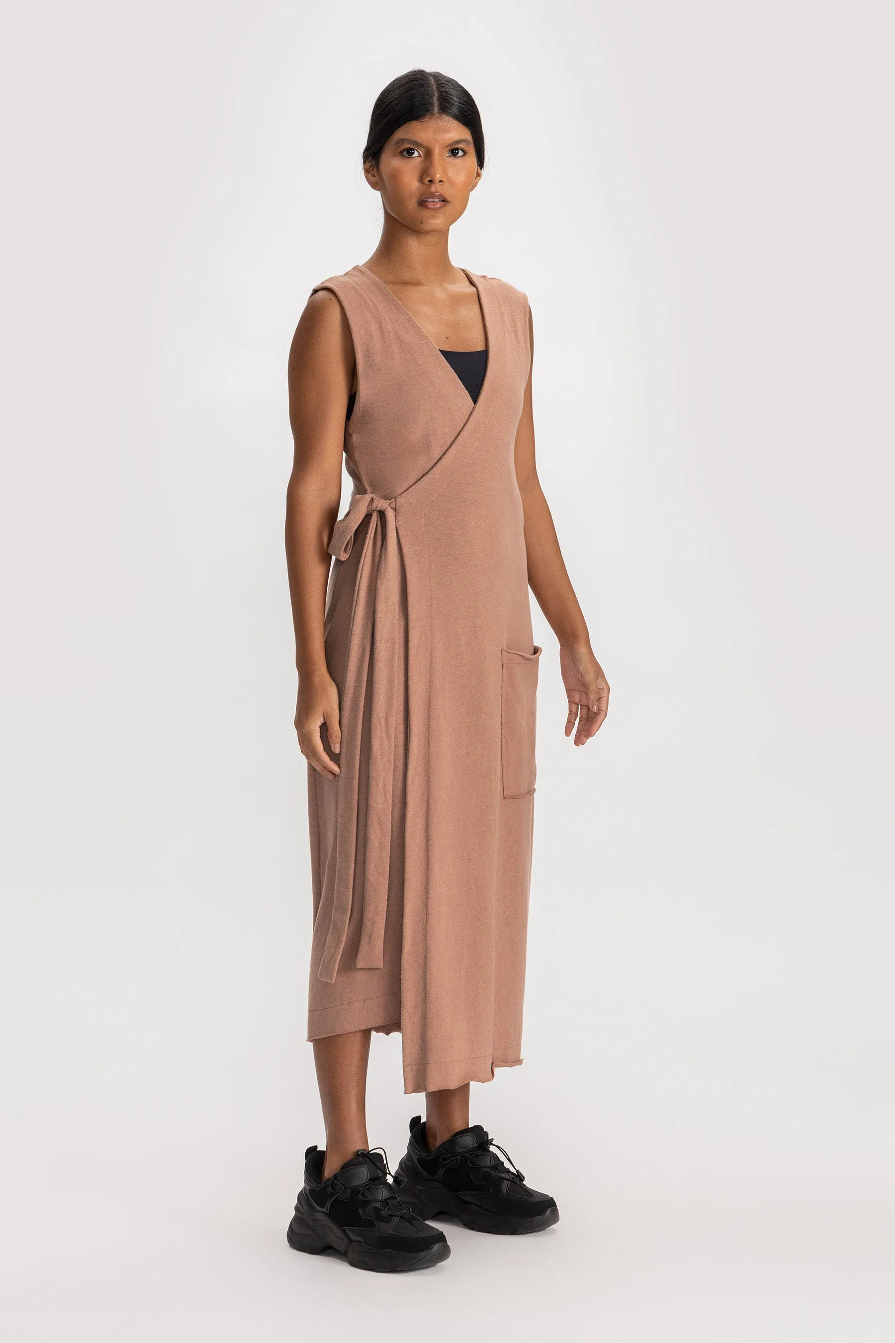 Soft Side Wrap Dress