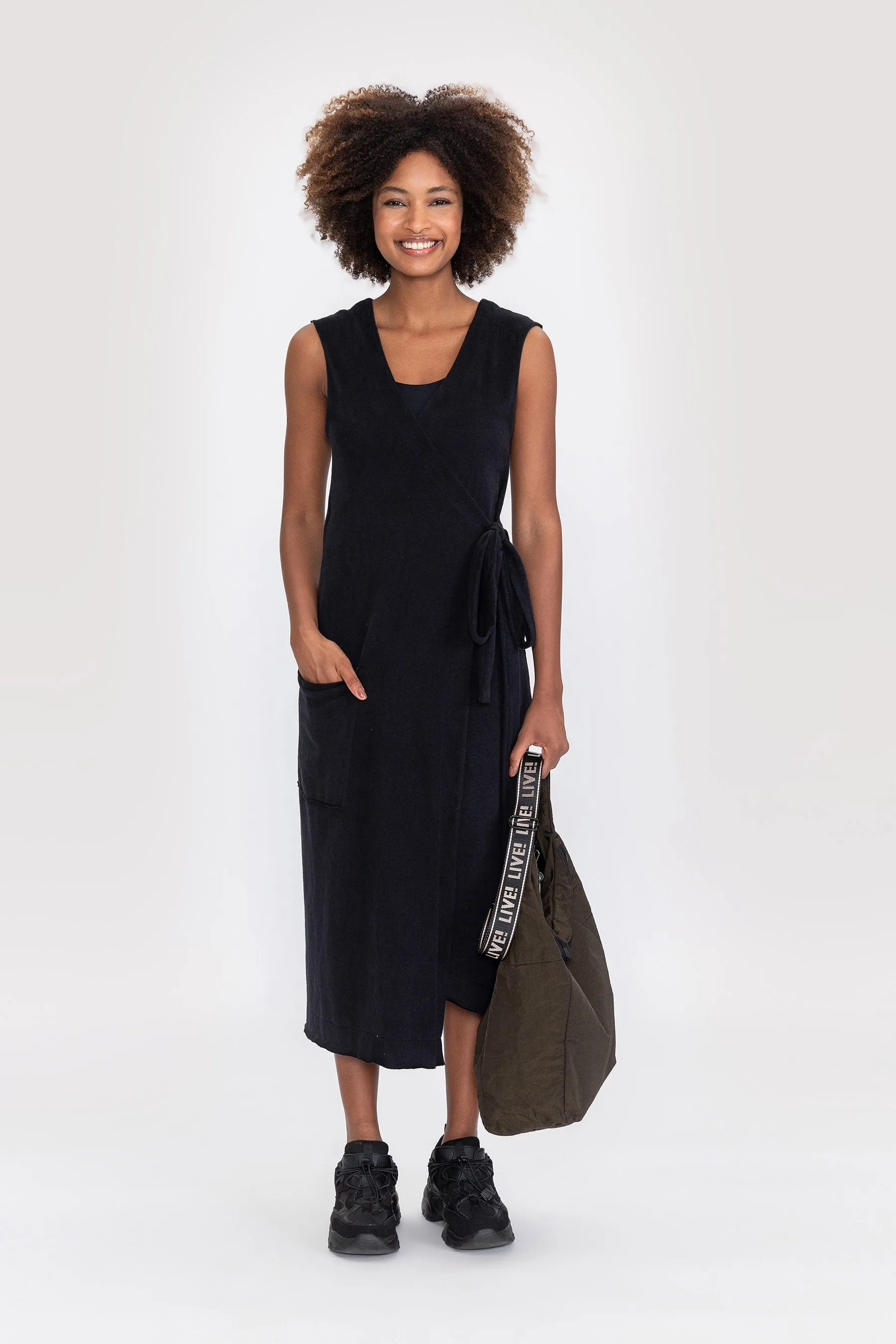 Soft Side Wrap Dress