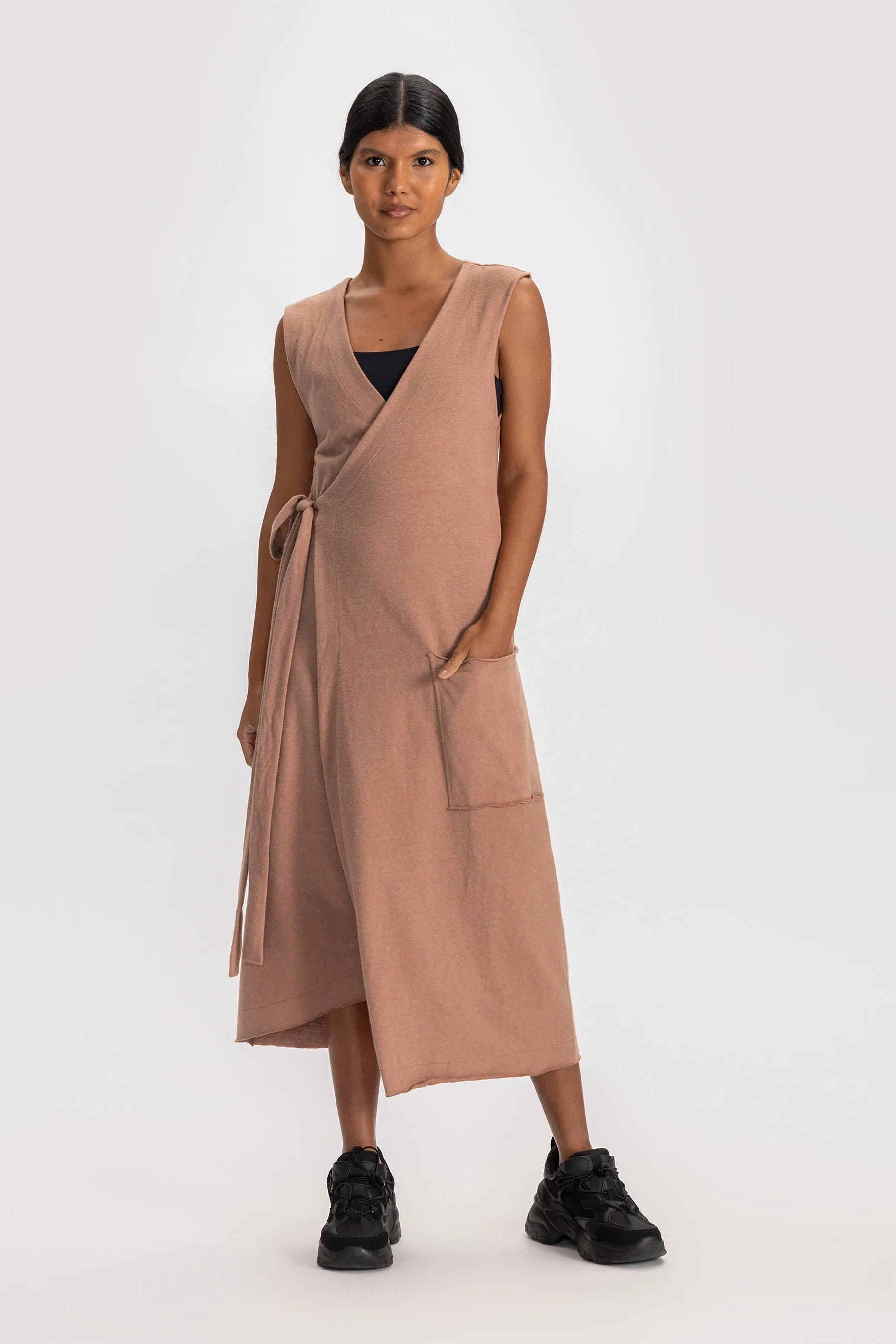 Soft Side Wrap Dress