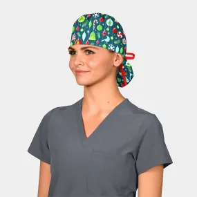 Spirit Of Christmas - Pony Surgical Scrub Cap