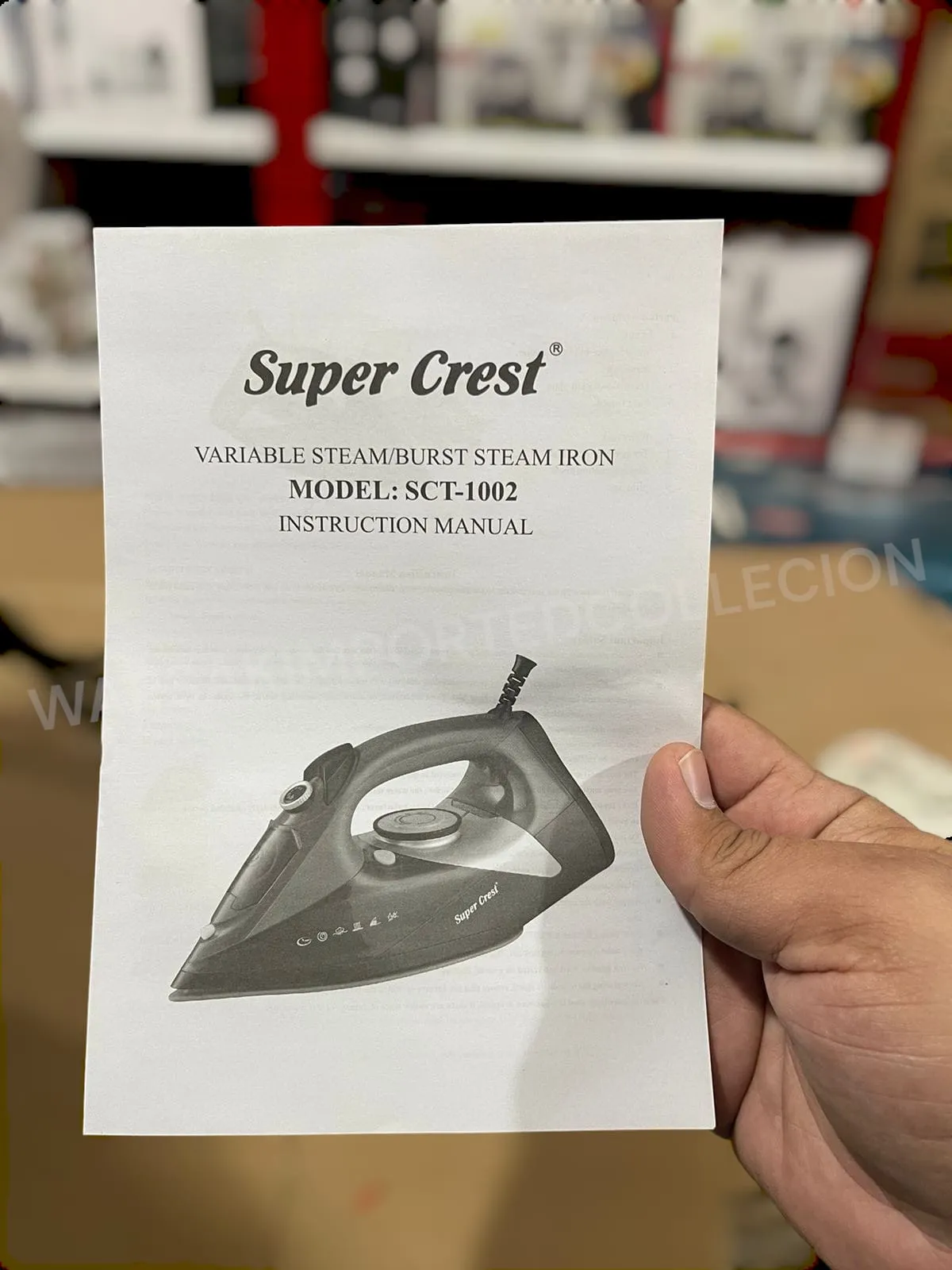 Super Crest Steam Iron SCT-1002