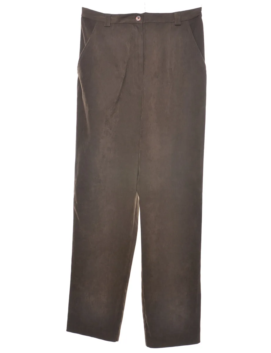 Tapered Brown Trousers - W29 L30