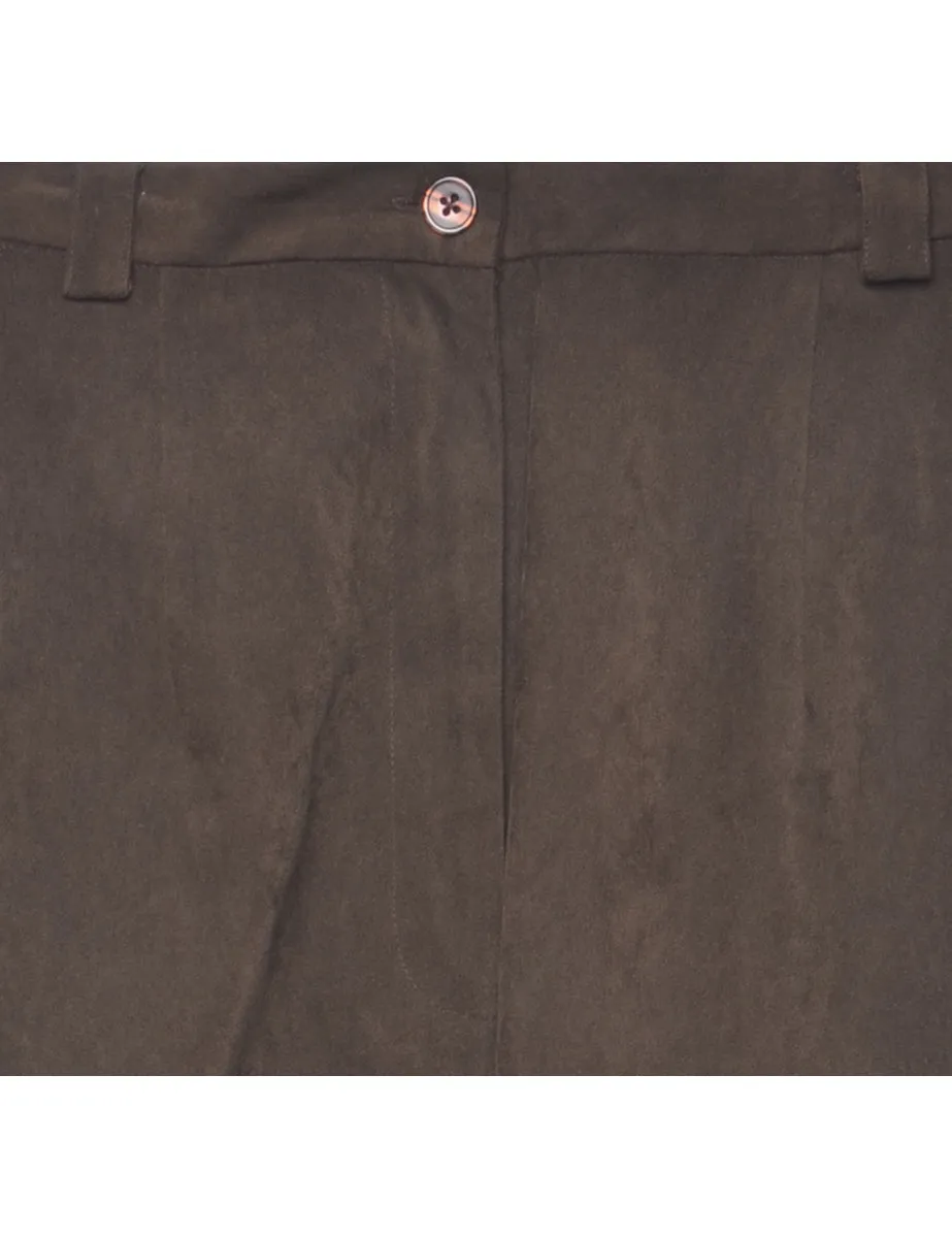 Tapered Brown Trousers - W29 L30