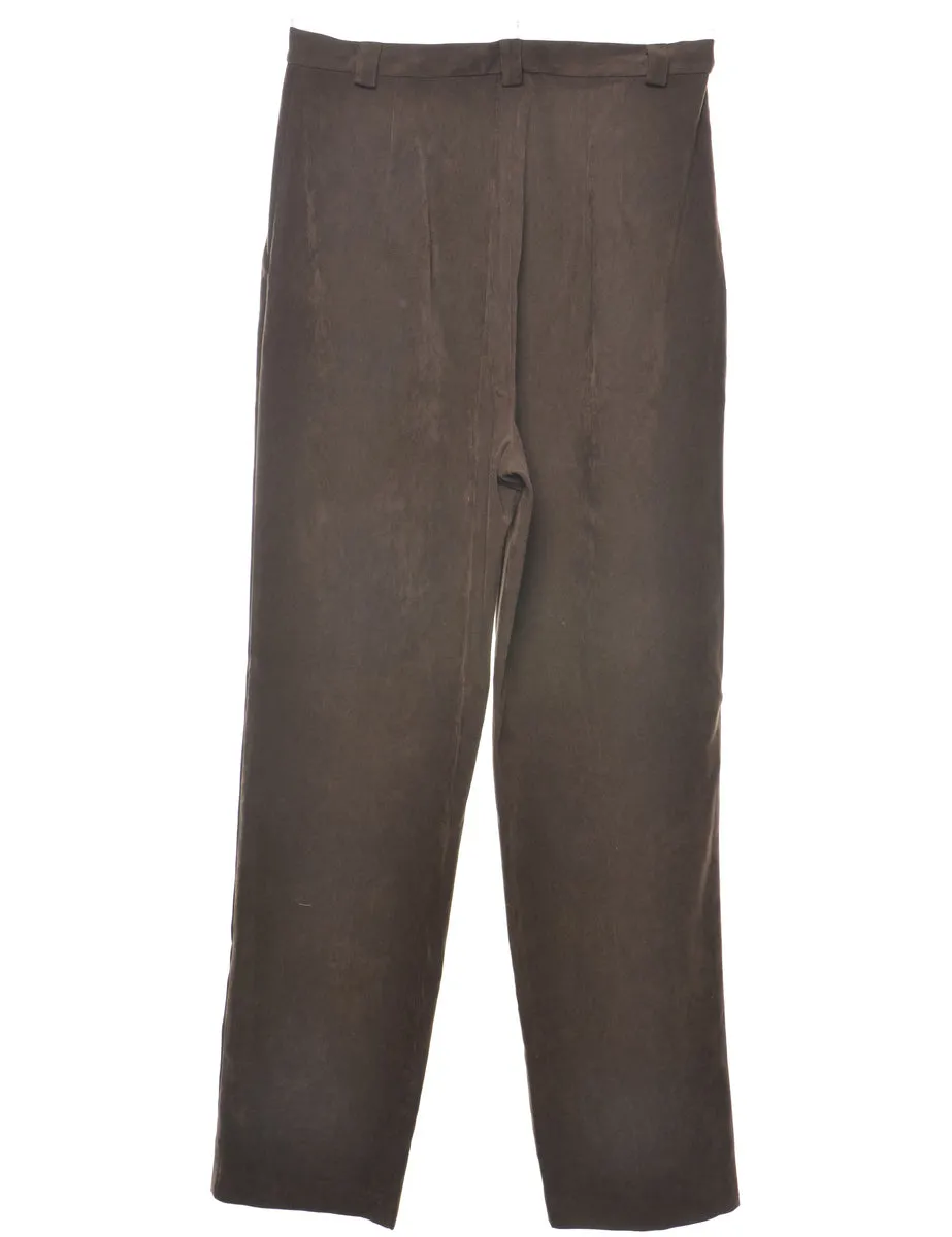 Tapered Brown Trousers - W29 L30