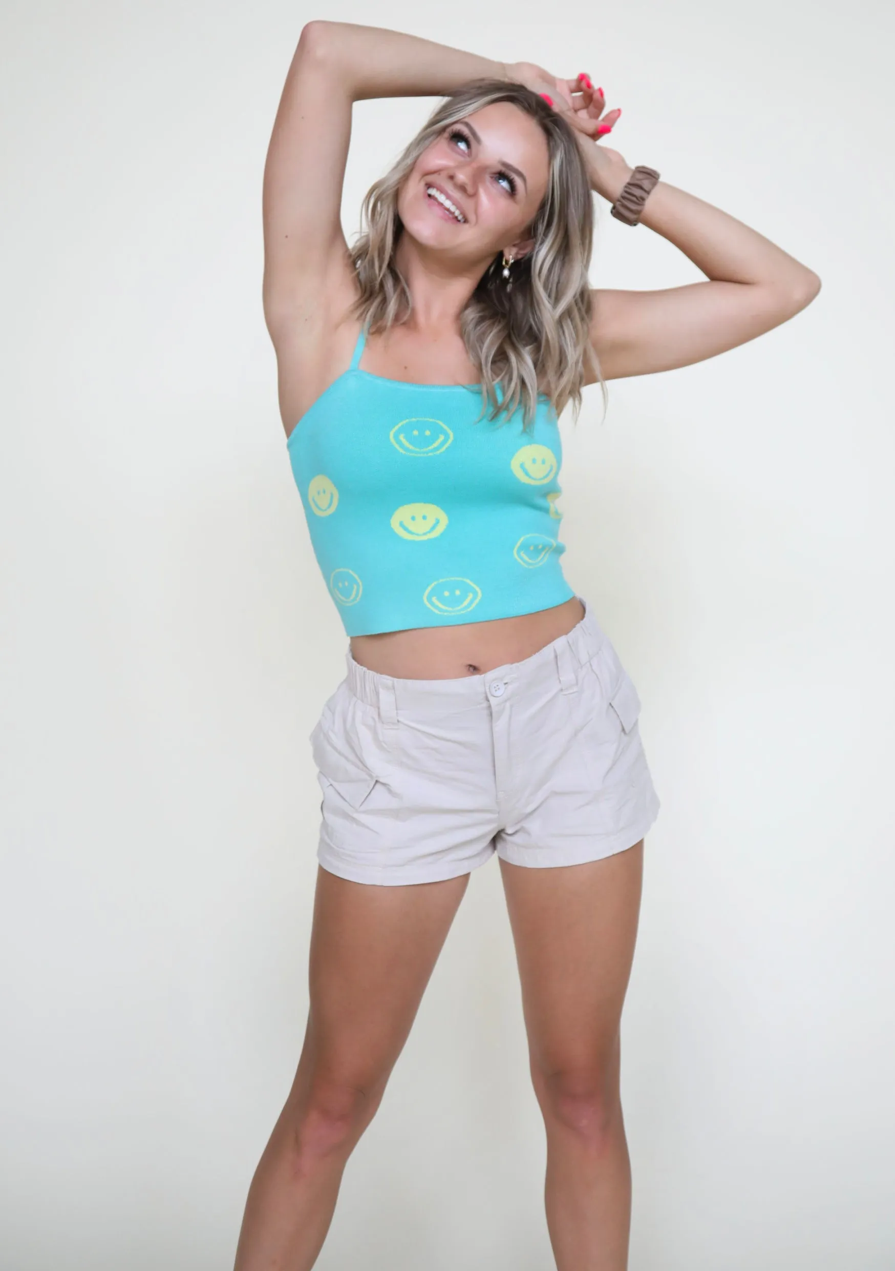 Taste of Happiness Tank in Turquoise