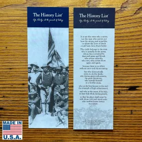 Teddy Roosevelt "Rough Riders" Bookmark