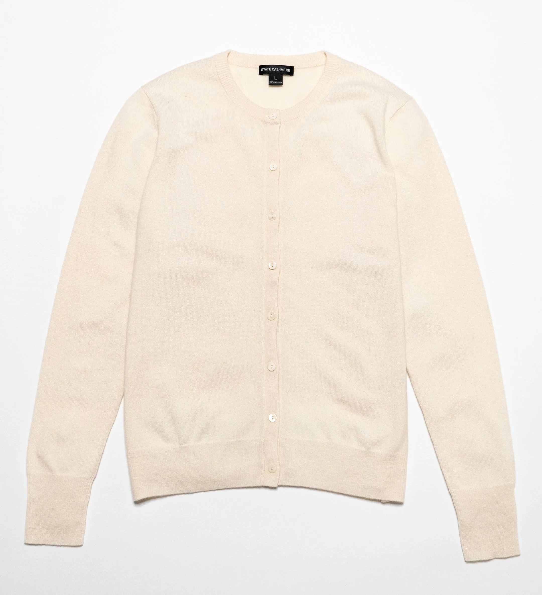 The Crewneck Button-Down Cashmere Cardigan