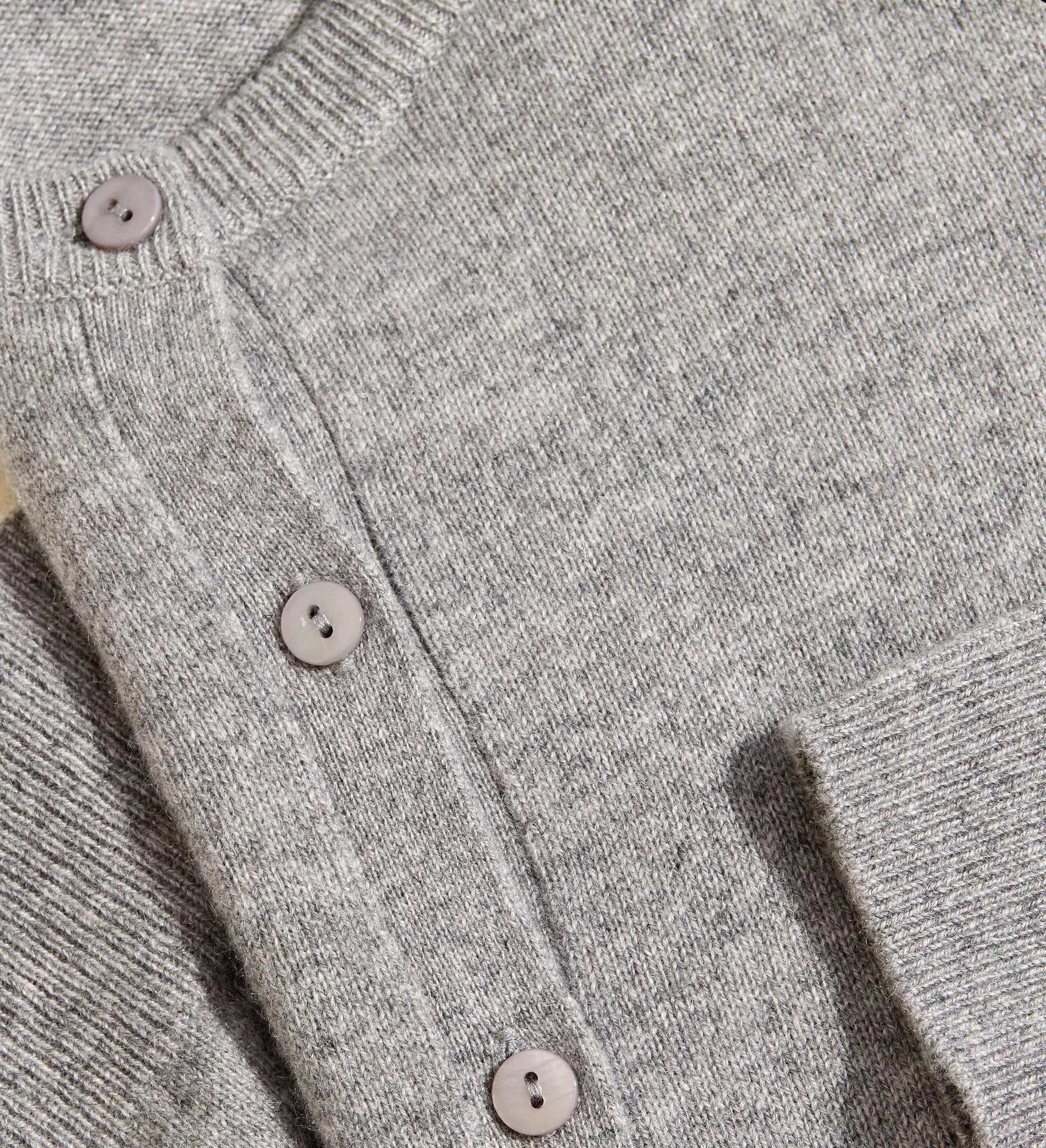 The Crewneck Button-Down Cashmere Cardigan