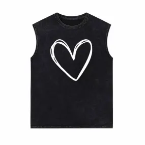 To The Person Behind Me Heart Pattern Vest Top