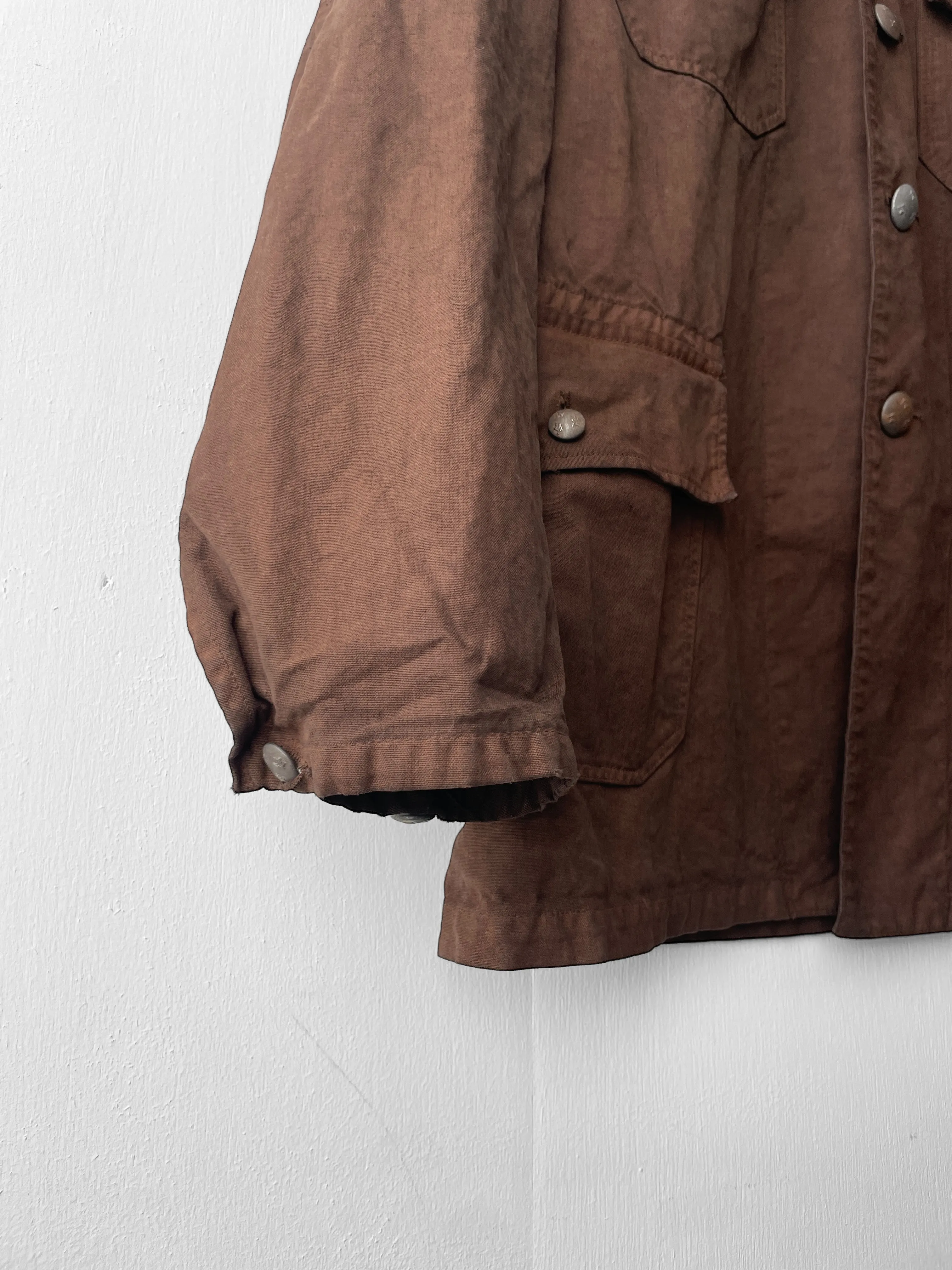 Vintage 60s Brown Canvas Jacket