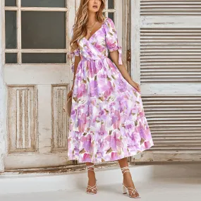 Watercolor Whisper Midi Dress